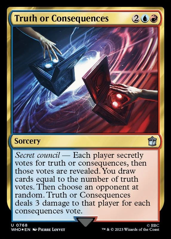 MTG Surge FOIL Truth or Consequences English WHO - Image 1 of 1