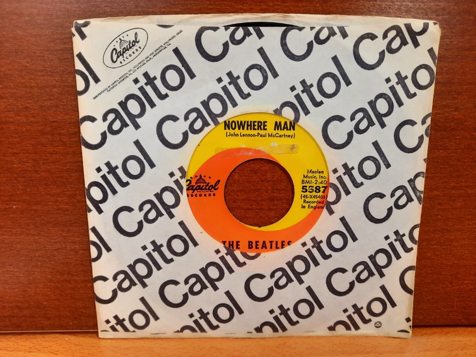 45 / The Beatles / 1966 / Nowhere Man / What Goes On - Image 1 of 1