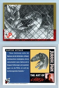Raptor Attack #87 Jurassic Park 1993 Topps German Trading Card - Picture 1 of 1