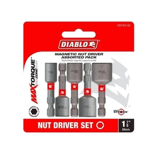 Diablo 1-7/8" 5 Piece Nutsetter Set ,Torque Resistant Design for less stress on - Picture 1 of 3
