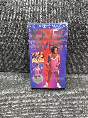 Richard Simmons TONE and SWEAT VHS Tape Workout   - Image 1 of 3