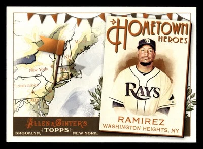 Manny Ramirez 2011 Topps Allen & Ginter #HH78 Hometown Heroes Tampa Bay Rays - Image 1 of 2