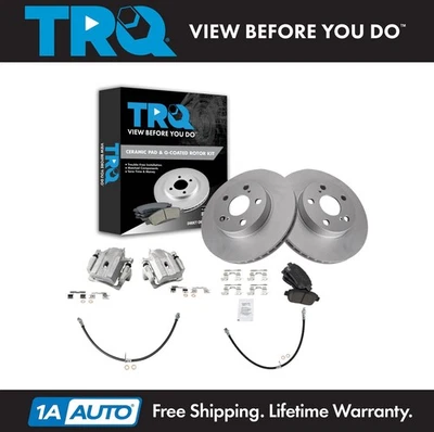 TRQ Front Brake Pad & Rotor Kit For 2004-2009 Toyota Prius - Imagem 1 de 4