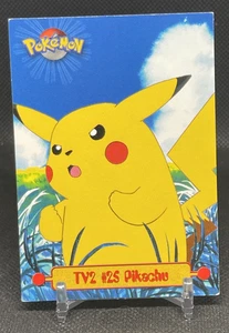 1999 Topps Pokemon TV Animation Edition Series 1 TV2 #25 Pikachu - Picture 1 of 2