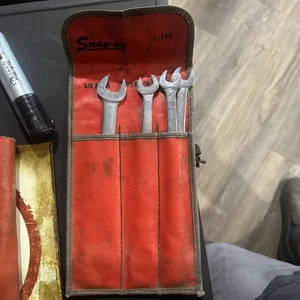 Vtg Snap On C-36d Double Open Slim Wrenches 7/16 To 11/16 - Picture 1 of 11