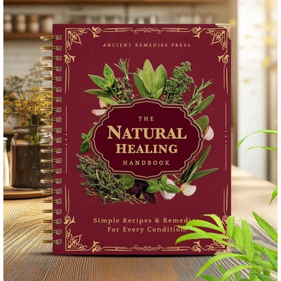The Natural Healing Handbook, Spiral-Bound Guide for Herbal Remedies and Natural - Image 1 of 4