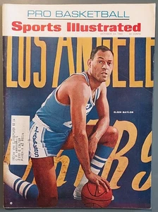 Elgin Baylor Los Angeles Lakers Sports Illustrated Oct 24, 1966 LA NBA Vintage - Picture 1 of 1