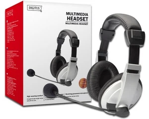 10x Multimedia Headset DIGITUS stereo, mit Mikro, Lautstärkeregl - Bild 1 von 2