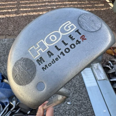 Dogleg Right Hog Mallet Model 1004R Right Handed Putter Tapered Shaft 34” - Image 1 of 4