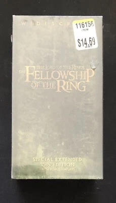 The Lord of the Rings The Fellowship of the Ring LOTR Widescreen VHS Sealed  - Image 1 of 4