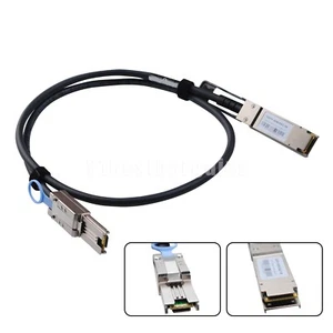 40G QSFP SFF-8436 to SFF 8088 SAS Cable DDR HD For NetApp DS4243 DS4246 - Picture 1 of 12