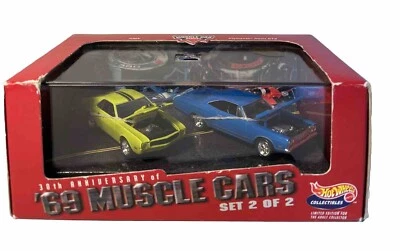 Hot Wheels Collectibles ‘69 Muscle Cars Set 2 Die Cast, 1:64,MISB (B236) - Image 1 of 4