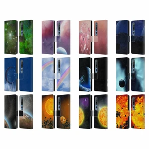 OFFICIAL SIMONE GATTERWE CLOUD AND SPACE LEATHER BOOK CASE FOR XIAOMI PHONES - Picture 1 of 13