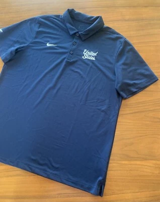 Camiseta polo Nike United States Team Franchise Coaches para hombre XL CI4470 NABC azul Foto 1 de 4