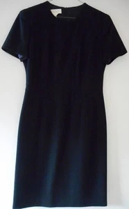 Vestido Negro ESCADA Talla 8 38 Lana Cambio Lápiz Mougle De Colección Años 80 HapaChico - Imagen 1 de 7
