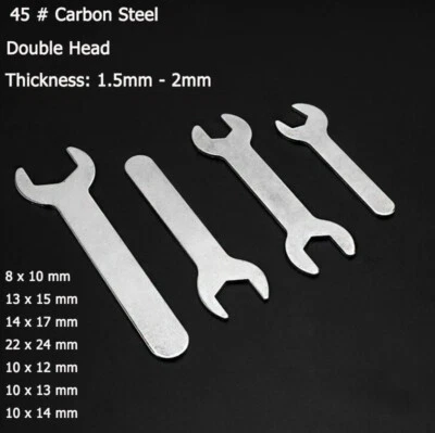 1Pcs Double Head Open-ended Small Wrenchs Simple Ultra-thin Spanners 8mm - 24mm - Imagen 1 de 4