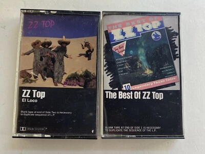 LOT 2 Cassette Tape ZZ Top - The Best Of & El Loco Foto 1 de 3