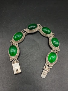 Collection Chinese Asian Tibet Miao Silver Turbo Statue Fashion Bracelet ﻿ - Picture 1 of 9