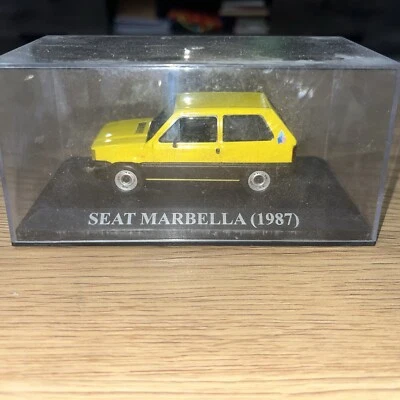 ALTAYA SEAT MARBELLA JAUNE 1987 au 1/43° Avec Boîte Vitrine C3 - Photo 1/4