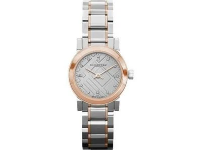 NWT BURBERRY Heritage Grey Dial Two-tone Stainless Steel Ladies Watch BU9214 - Photo 1/3