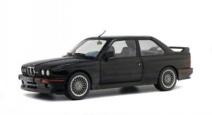 BMW e30 M3 Sport Evolution black diecast model car S1801501 Solido 1:18