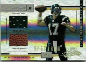 K3) 2004 Playoff Absolute Philip Rivers Jersey Ball Lace Spectrum RC 40/75 - Picture 1 of 1