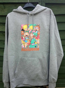 Nickelodeon Hoodie Grey Hoodie Rugrats size L