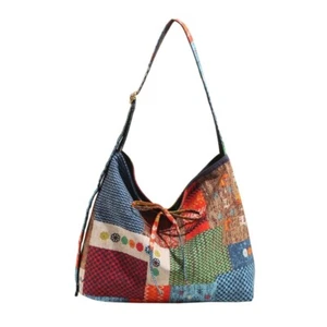 Vibrant Bohemian Style Fabric Shoulder Bag Spacious Underarm Bags for Women - Bild 1 von 8