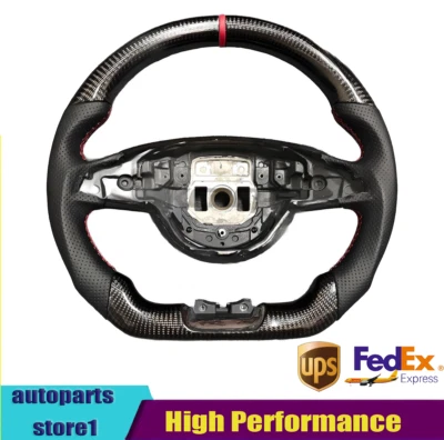 Volante de fibra de carbono para Mercedes-Benz AMG C43 C63 GLC SLC GLE GLS GLA Foto 1 de 4