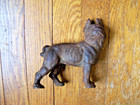 Vintage/Antique Cast Iron Metal  Terrier /  Bulldog / Boxer  Coin  Piggy Bank