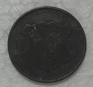 1918 WORMS GERMANY 10 PFENNIG ZINC NOTGELD TOKEN - Picture 1 of 2