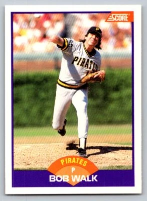 1989 Score #224 Bob Walk Pittsburgh Pirates - Image 1 of 2