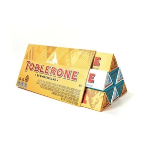 Toblerone Swiss Chocolate Gift Set Milk Chocolate White Chocolate Crunchy Salted - Picture 1 of 12