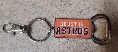 Houston Astros Bottle Opener Keychain Keyfob Holder Clip 2013 Wincraft - Image 1 of 4