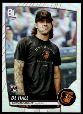 2023 Topps Big League SILVER FOIL DL Hall Rookie Baltimore Orioles #207 R35 - Image 1 of 2