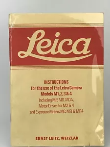 LEICA Instructions for use of LEICA Camera Models M1, 2, 3 & 4 By Ernst Wetzlar - Picture 1 of 7