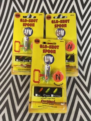 Northland Aparejos de Pesca Glo Shot Cuchara 1/16oz UV-Glo Púrpura Tigre (Lote de 3) Foto 1 de 2
