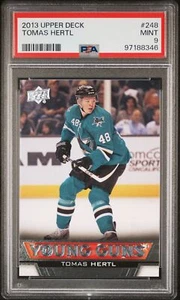 2013-14 Upper Deck Tomas Hertl #248 Young Guns PSA 9 Mint - Picture 1 of 2