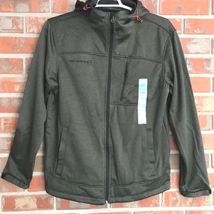 Free Country Tech Fleece Jacket Coat Men's L or XXL Olive Green - Picture 1 of 8