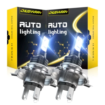 2pcs H4 9003 LED Headlight Bulb 6000K White for BMW G650X G650GS 2007-2015 2016 - Image 1 of 4