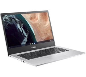 ASUS CX1400CKA 14" Chromebook Intel Celeron N3350 - 64 GB, 4GB Ram Silver Laptop - Picture 1 of 2