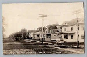 Monona Iowa IA Main Street Residences Real Photo Postcard RPPC 1928 - Picture 1 of 2
