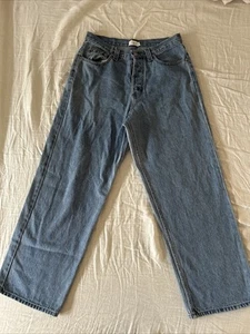 Vintage J. Crew Wide Fit Jeans 33 X 30 Light Wash Oarsman USA Button Fly 90’s  - Picture 1 of 11