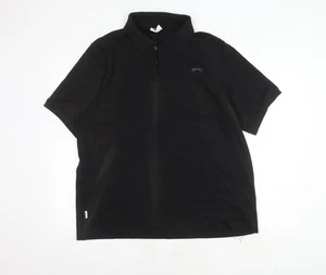 Slazenger Men's Black Polo Shirt 2XL Classic Fit - Picture 1 of 12