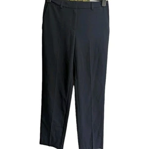 M&S Smart Dark Navy Tapered Leg Trousers 8 10 12 - Picture 1 of 4