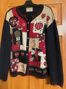 Vintage Heirloom Collectibles Y2K Valentine Sweater READ Description! - Picture 1 of 12