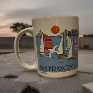 Keramiktasse mit der Golden Gate Bridge in San Francisco - Bild 1 von 2