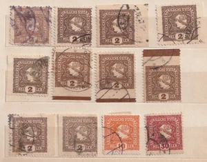 AUSTRIA, 1916, 212, 215, 216- PERFORATED , 212- 1-2-3-4 SIDES - Imagen 1 de 1