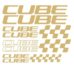Cube Premium Aufkleber Set Gold MTB Mountainbike Sticker Decal - Bild 1 von 10