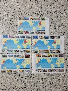 Complete SET: 5 Sheets. A World at War Stamps 1941 1942 1943 1944 1945. MNH - Picture 1 of 4